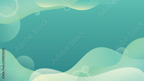 Fototapeta Naklejka Na Ścianę i Meble -  Abstract geometric background of fluid liquid and dynamic shapes. Wallpaper gradient with liquid shape. Illustration colorful template banner with soft curve and wave.