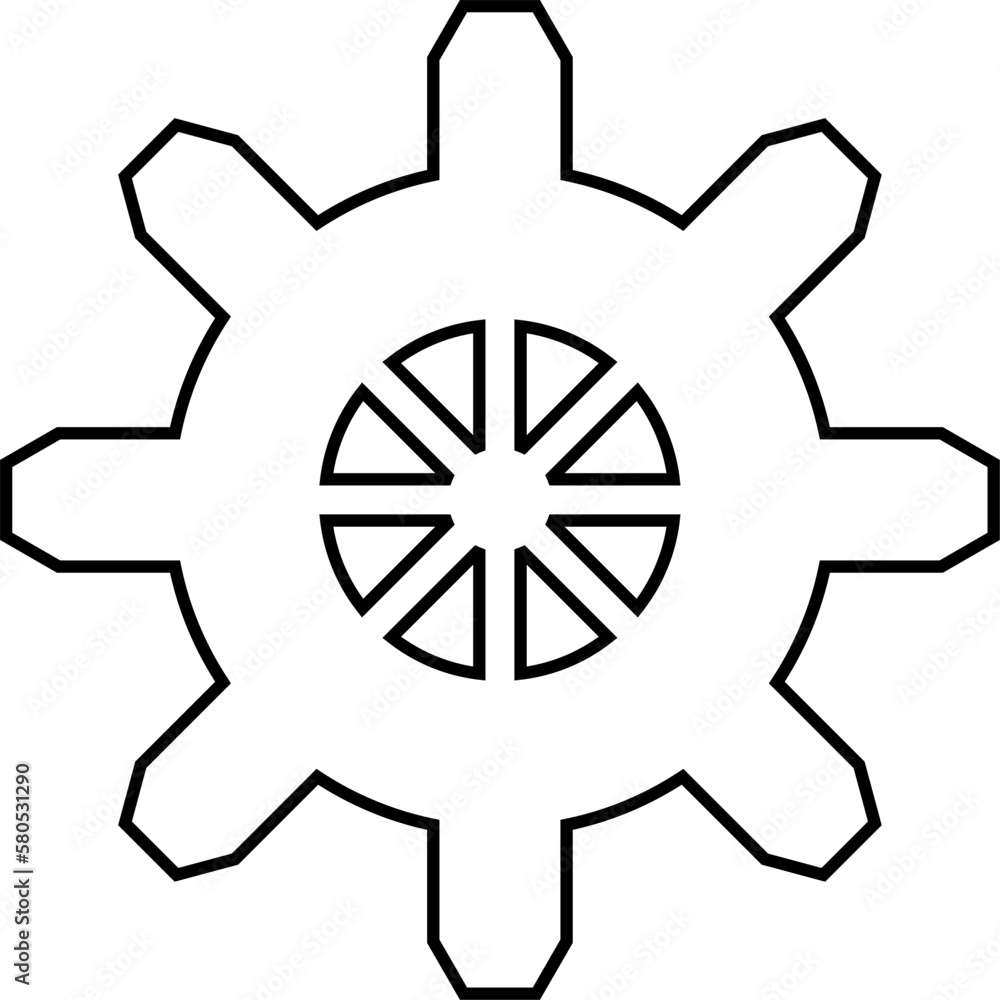Connected cogs gears vector illustration. Connected cogs gears vector illustration.