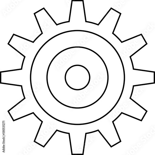 Connected cogs gears vector illustration.