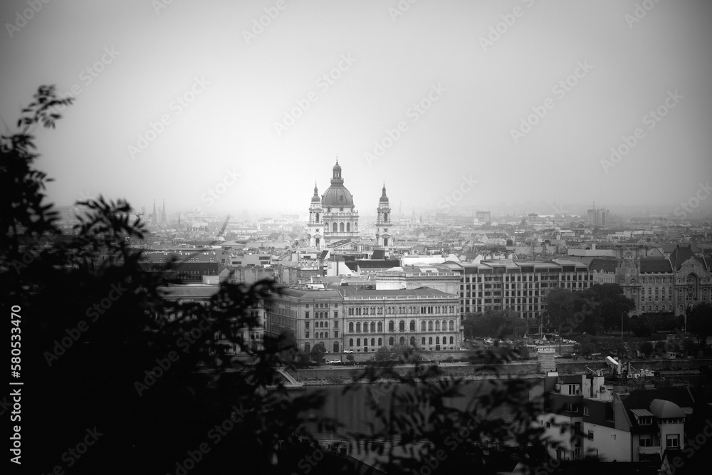 Budapest beautiful panoramic view.