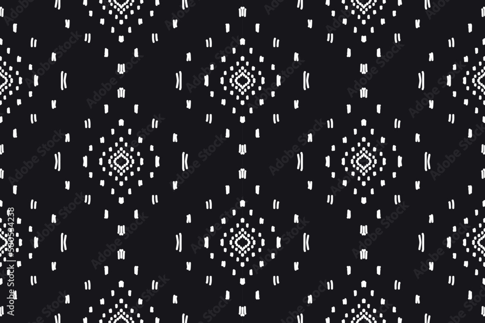 Ethnic abstract ikat art. Seamless pattern in tribal, folk embroidery, and Mexican style. Aztec geometric art ornament print.Design for carpet, wallpaper, clothing, wrapping, fabric, cover, textile Ethnic abstract ikat art. Seamless pattern in tribal, folk embroidery, and Mexican style. Aztec geometric art ornament print.Design for carpet, wallpaper, clothing, wrapping, fabric, cover, textile