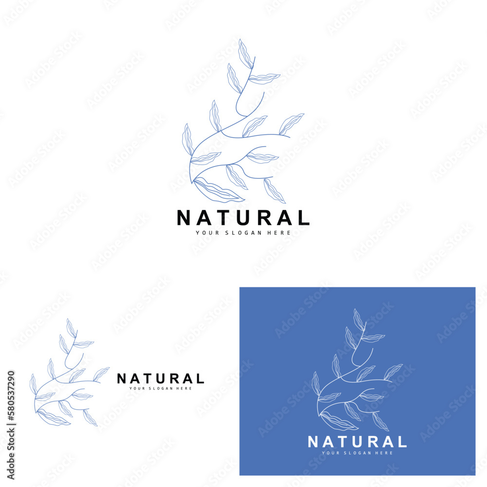 Simple Botanical Leaf and Flower Logo, Vector Natural Line Style, Decoration Design, Banner, Flyer, Wedding Invitation, and Product Branding Simple Botanical Leaf and Flower Logo, Vector Natural Line Style, Decoration Design, Banner, Flyer, Wedding Invitation, and Product Branding