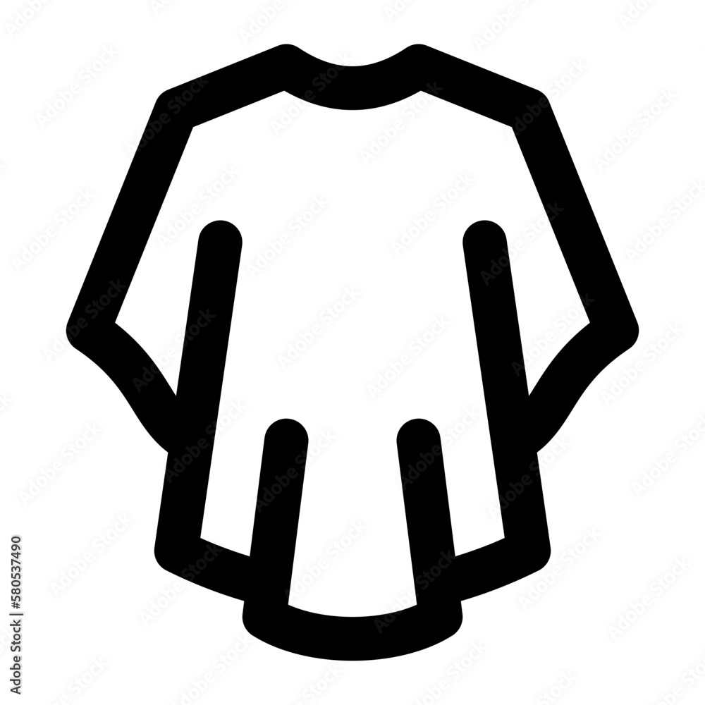 Fototapeta premium Barber Cape Line Icon