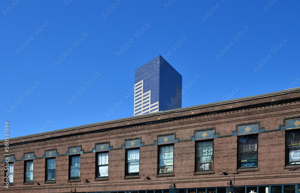 Modern and Historical Building in Downtown Portland, Oregon