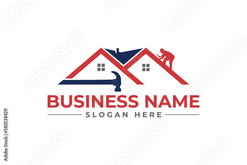 Restorations, Construction, Building, handyman Logo icon
