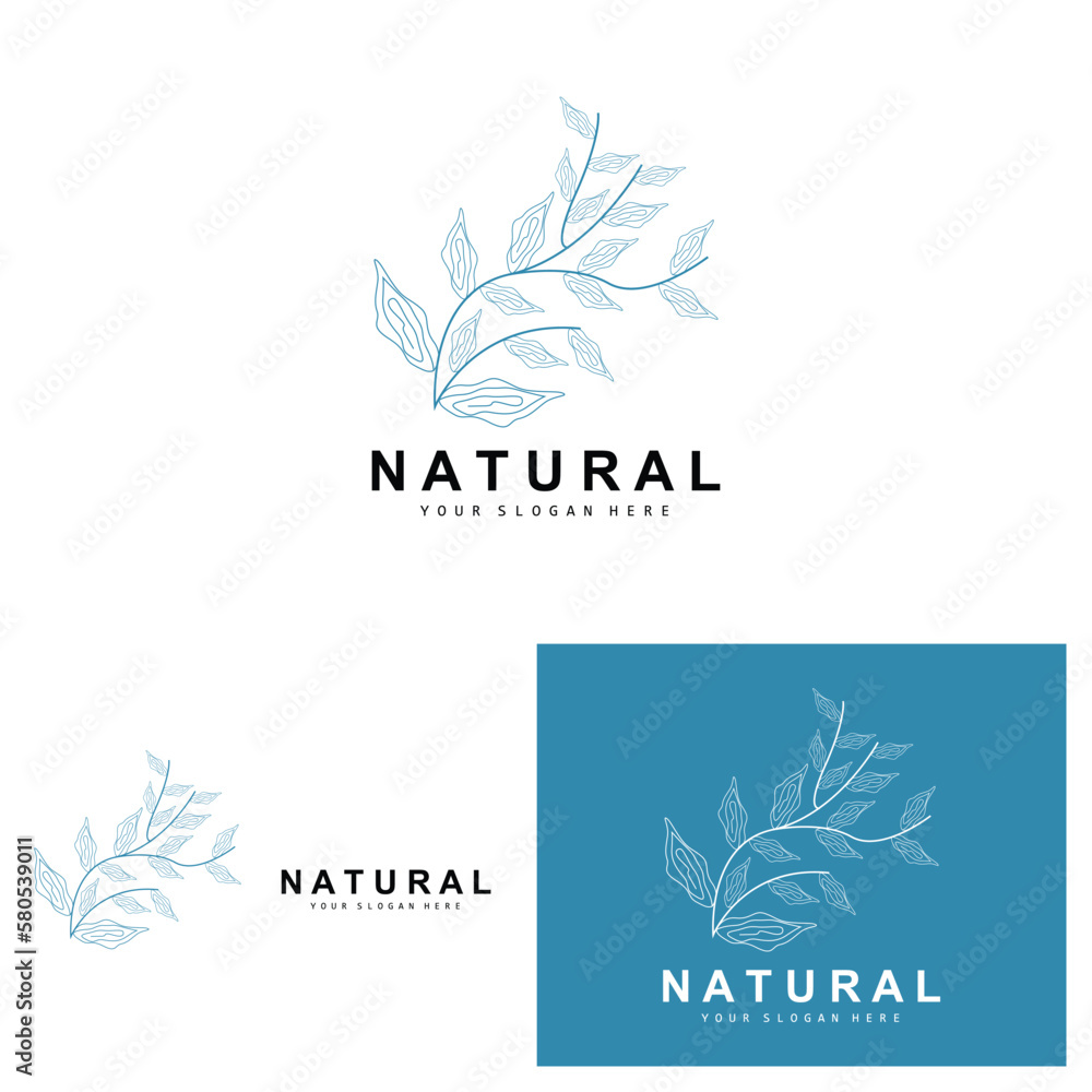 Simple Botanical Leaf and Flower Logo, Vector Natural Line Style, Decoration Design, Banner, Flyer, Wedding Invitation, and Product Branding Simple Botanical Leaf and Flower Logo, Vector Natural Line Style, Decoration Design, Banner, Flyer, Wedding Invitation, and Product Branding