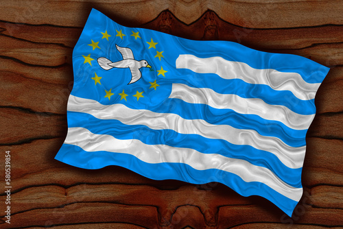 National flag  of Ambazonia. Background  with flag  of Ambazonia photo