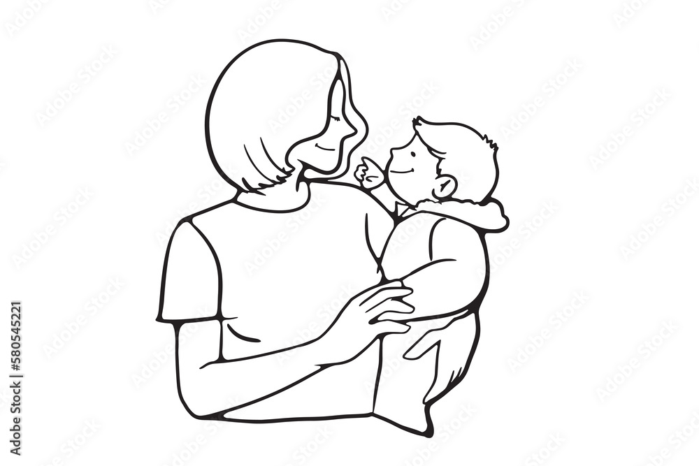 continuous line, one line
International Mother's Day holding a baby pregnant mother family warm illustration hand drawn simple vector continuous line, one line
International Mother's Day holding a baby pregnant mother family warm illustration hand drawn simple vector