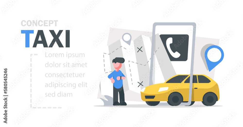 smartphone with route and points location on a city map on the urban landscape background. Car and satellite navigation systems concept vector illustration smartphone with route and points location on a city map on the urban landscape background. Car and satellite navigation systems concept vector illustration