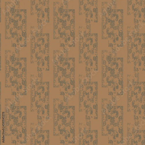 Halftone Grunge Boho Repeating Pattern Design