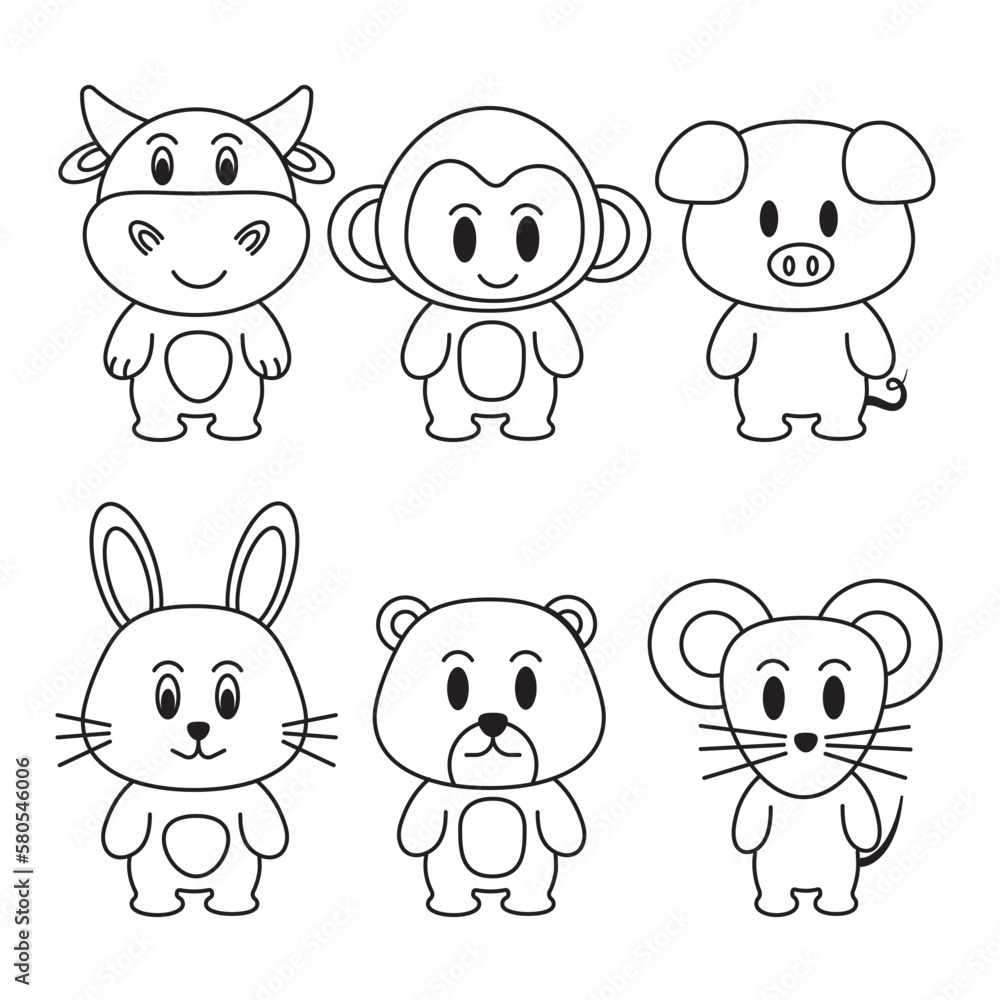 icon outline set, animal collection. Paint. Isolate the background.
icon outline set, animal collection. Paint. Isolate the background.