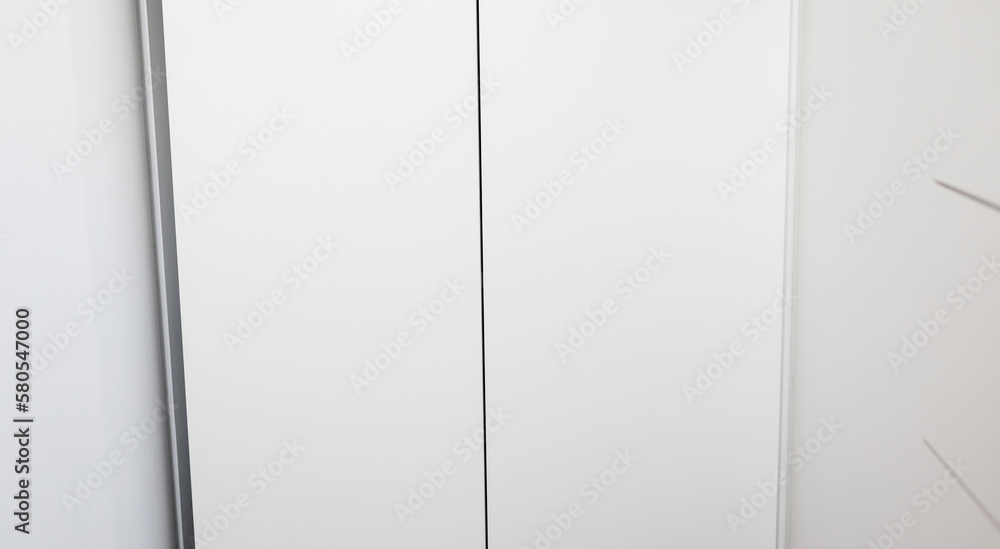 White empty classic kitchen. White empty classic kitchen.