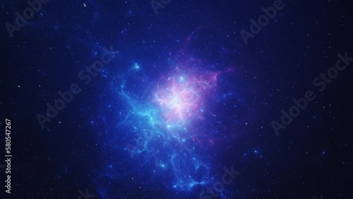 Beautiful nebula in outer space in 4K
