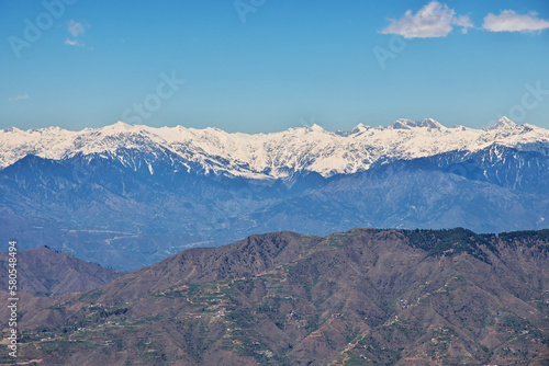 The panoramic view of Himalayas in Malam Jabba close Hindu Kush mountain, Pakistan © Sergey