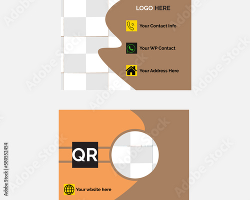 Business Crad for business and personal use.Vector illustration designe.