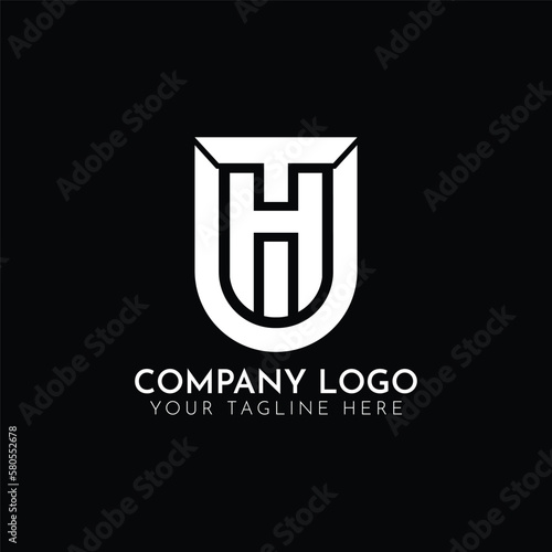 THU logo monogram with emblem style isolated Design Vector template