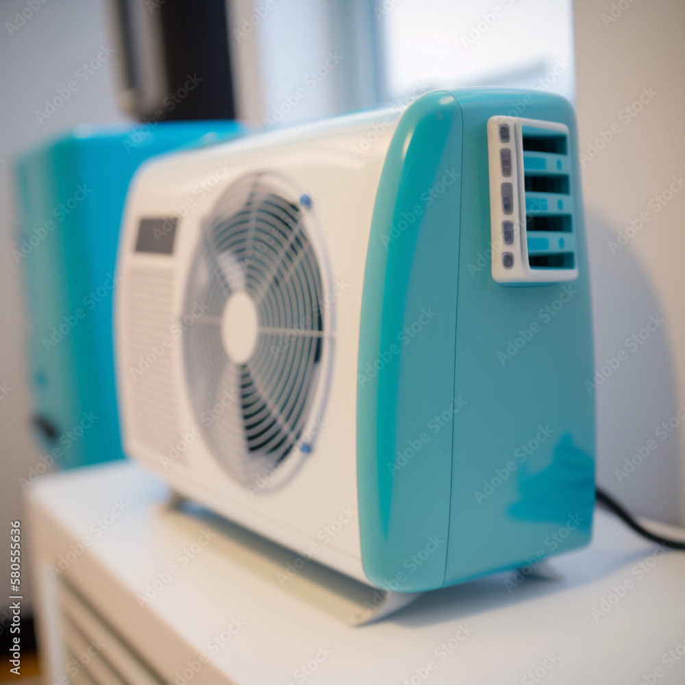 Fototapeta premium Air conditioning in a house. Generative AI.