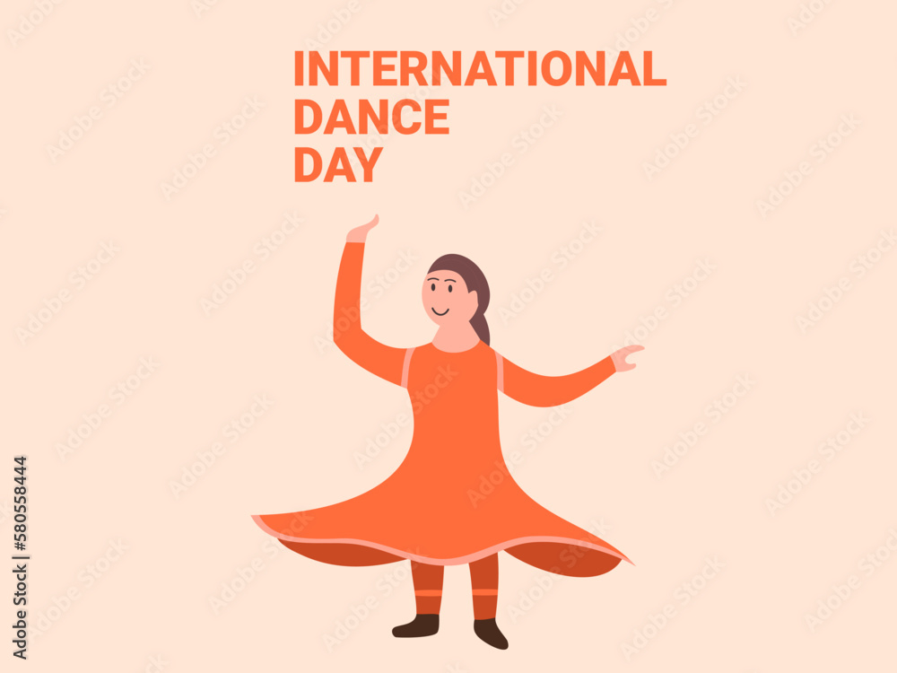 flat design dance day vector illustration flat design dance day vector illustration