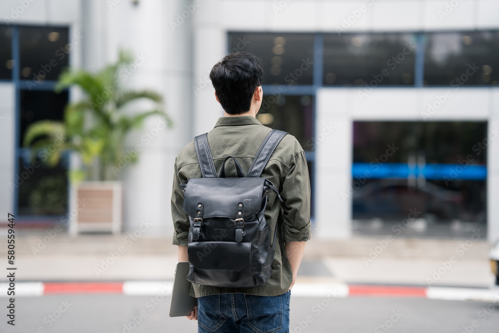 Young Asian student at school Young Asian student at school