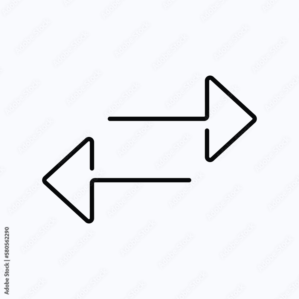 icon arrow vector design illustration line art icon arrow vector design illustration line art