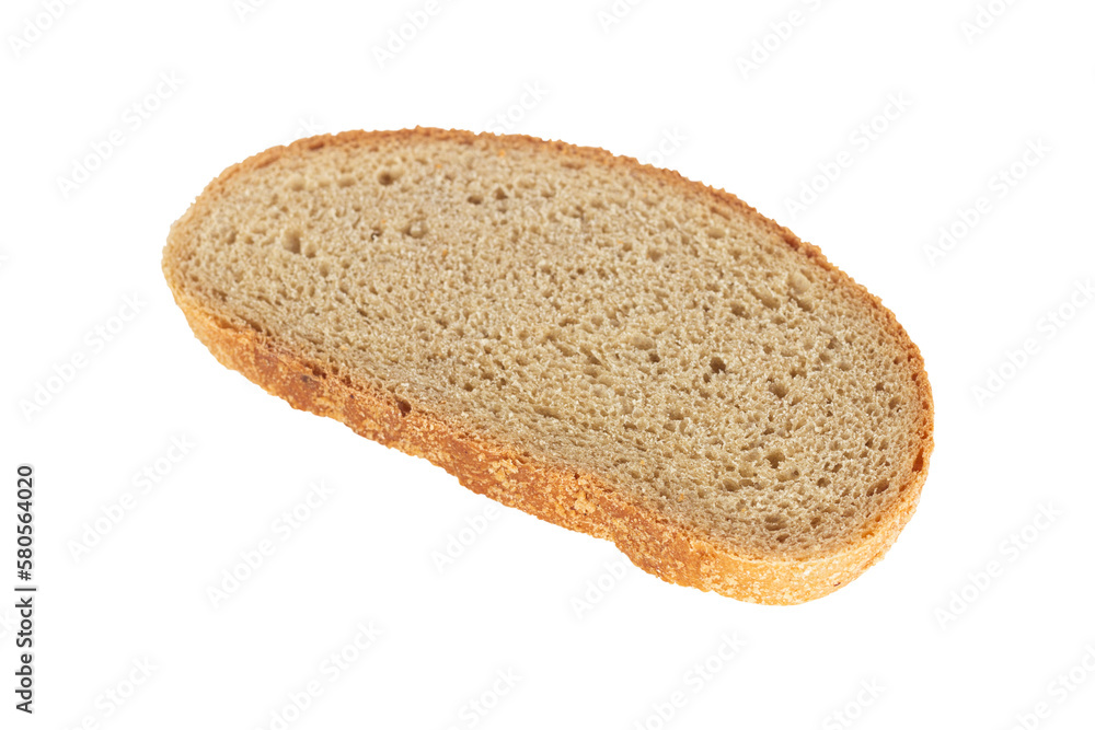 piece of gray bread isolated from background piece of gray bread isolated from background