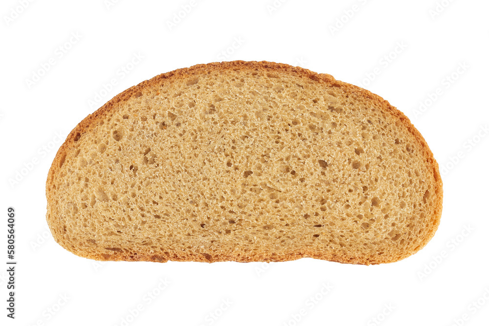 piece of gray bread isolated from background piece of gray bread isolated from background