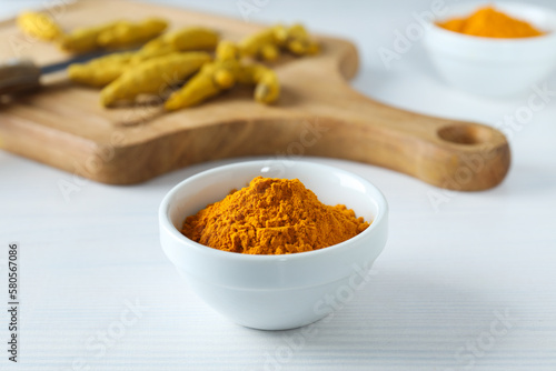 Fragrant seasoning - turmeric, one of the main ingredients in Indian curry