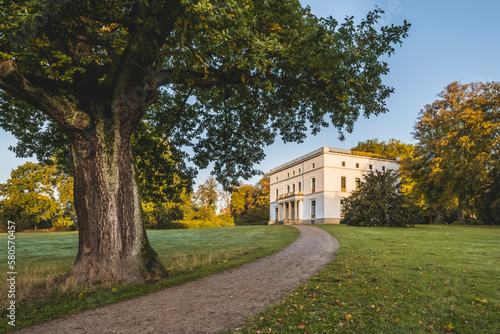 Germany, Hamburg, Empty footpath leading to museum in Jenisch Park photo