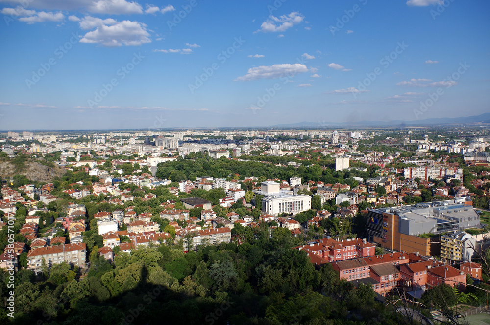 vue sur la ville de Plovdiv, Bulgarie
