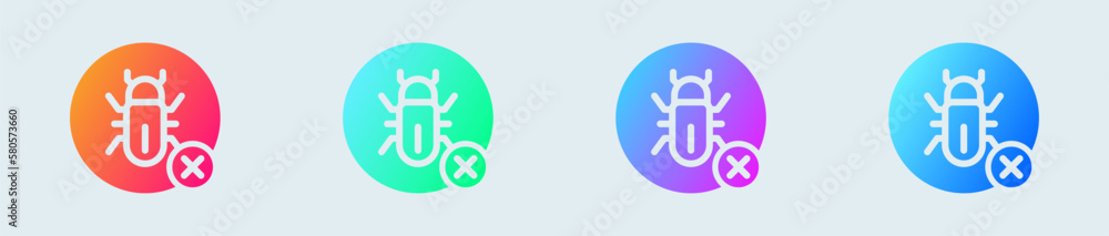 Antivirus solid icon in gradient colors. Virus guard signs vector illustration. Antivirus solid icon in gradient colors. Virus guard signs vector illustration.