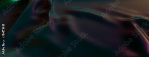 Dark Liquid with Colorful Neon Highlights. Smooth Texture Background.