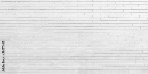 White brick wall. Background with an old white brick wall. Interior in loft style. Vector graphics background
