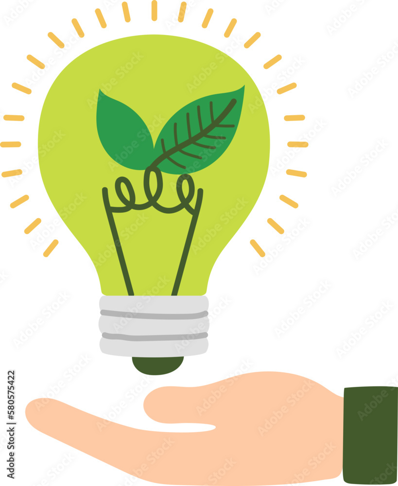 Energy saving icon design elements for decoration. Energy saving icon design elements for decoration.
