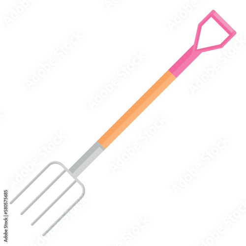 Vector cartoon image of a garden tool. The concept of caring for seedlings and vegetable garden. Farm work. An element for your design.