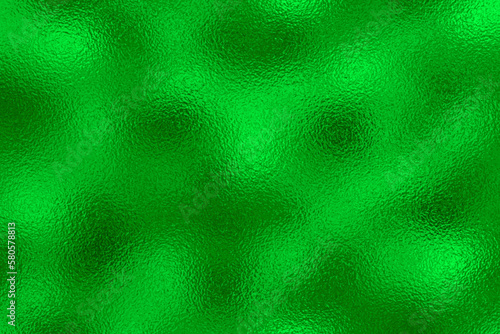 Shiny bright green foil texture background with glass effect, vector illustration for web use