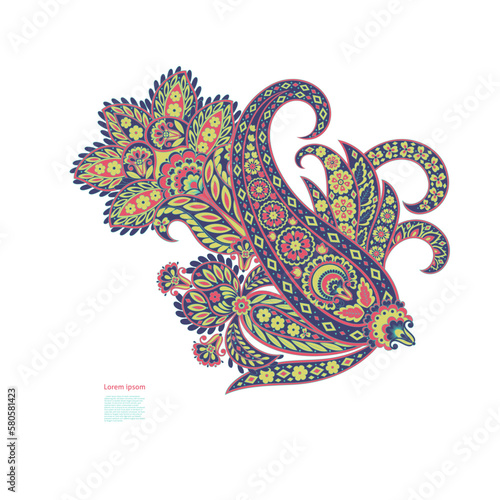 Paisley. Ethnic ornament. Vector illustration isolated