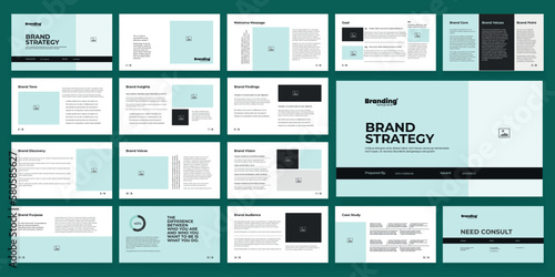 Brand Strategy Template Portfolio Layout Design