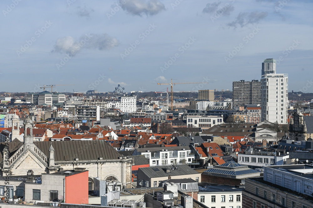 Belgique Bruxelles panorama ville tourisme terrasse Belgium Brussels atomium