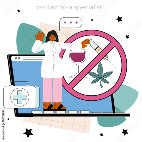 Narcologist online service or platform. Specialist help for people