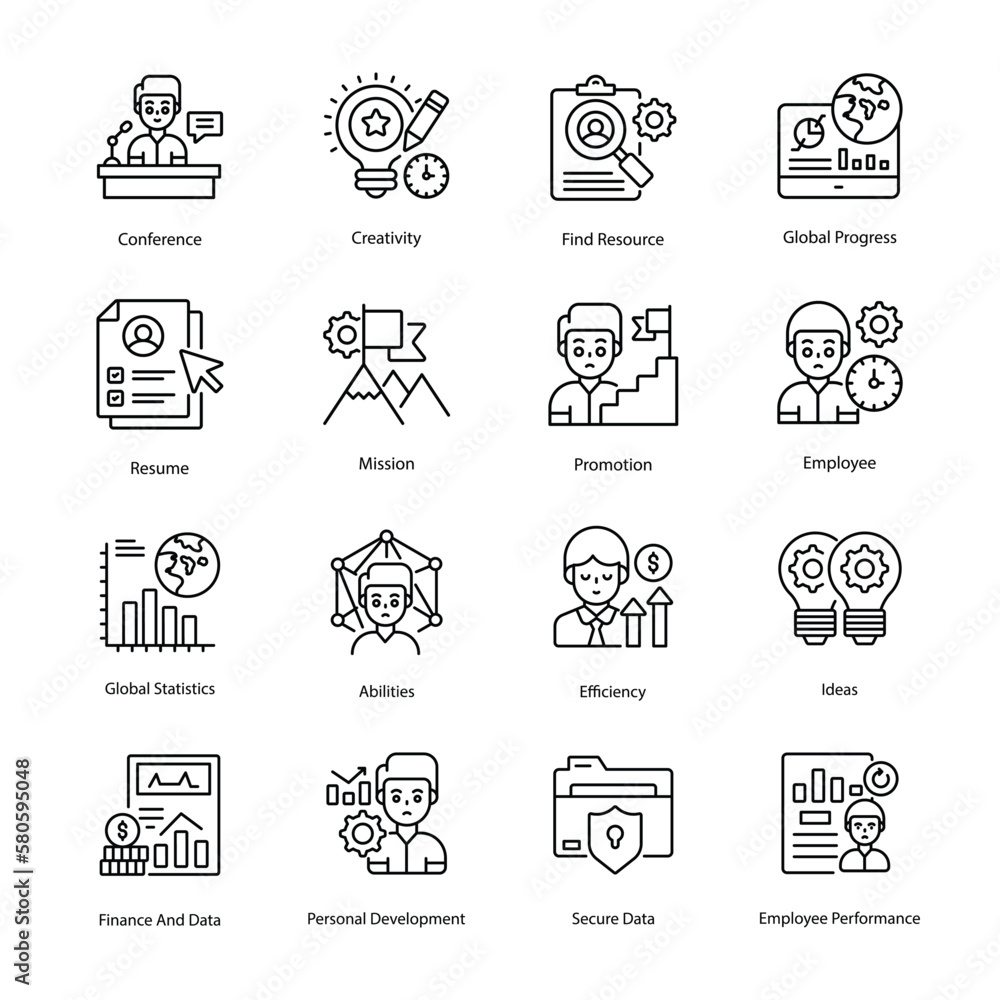 Career and business vector outline Icon Design illustration. Career and business Symbol on White background EPS 10 File set 1
Career and business vector outline Icon Design illustration. Career and business Symbol on White background EPS 10 File set 1