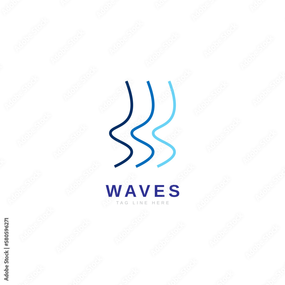 Ocean Wave Vector Design, minimal and simple Ocean Wave Vector Design, minimal and simple