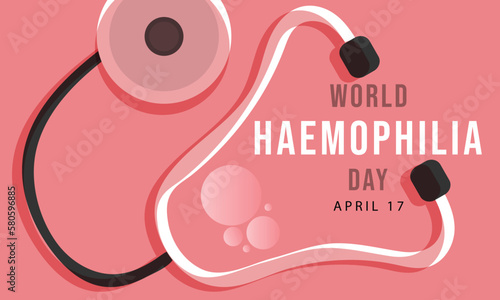 World Haemophilia Day. Template for background, banner, card, poster 