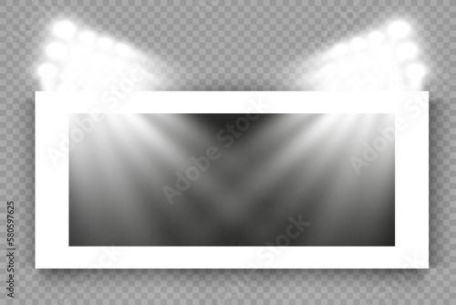 Photo frame template for illustration or design.Photo of memories.	

