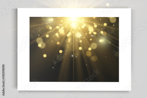 Photo frame template for illustration or design.Photo of memories.	
