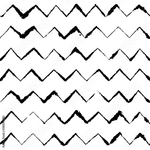 Light Inky Zigzag Pattern on Blotting Paper