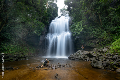 Waterfall Lien Nung in Dak Nong province, Viet Nam
