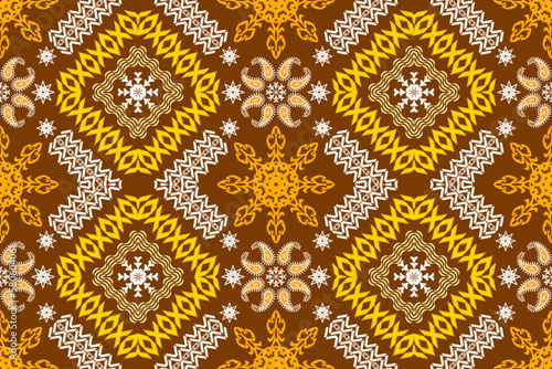Geometric ethnic oriental traditional art pattern.Figure tribal embroidery style.Design for ethnic background,wallpaper,clothing,wrapping,fabric,element,sarong,vector illustration