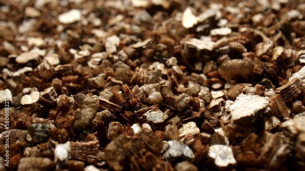 Vermiculite background. Close-up. Vermiculite background. Close-up.