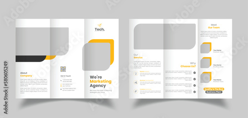 Corporate Business Trifold Brochure Design, Company Profile Brochure