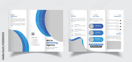 Corporate Business Trifold Brochure Design, Company Profile Brochure